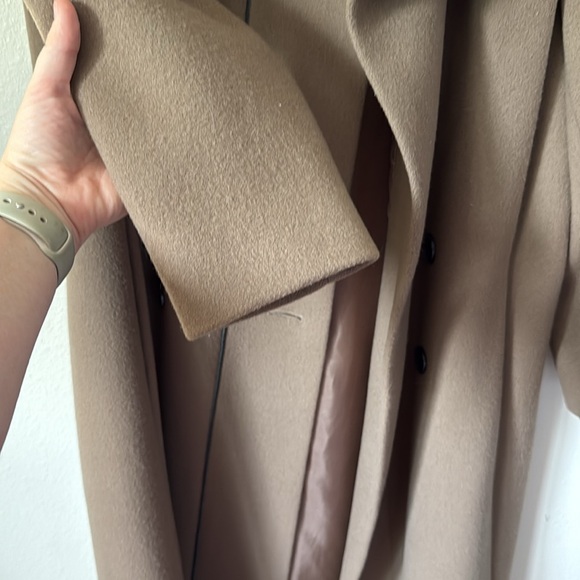Cedarhurst Classics Wear in Good Health Taupe Tan Wool Coat - Picture 8 of 16